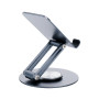 Uchwyt na telefon / tablet biurkowy składany Forcell F-Grip Fold Stand 3 360 szary Forcell Odcienie srebrnego