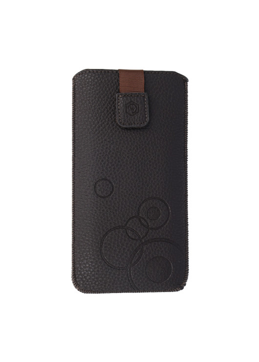 Kieszonka WONDER Deko (ROZMIAR L) do Iphone 13 Mini/12 Mini/SE 2020/2022/7/8 czekoladowa Inny Brązowy