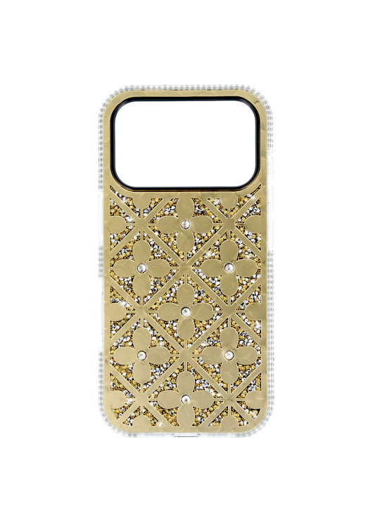 Flower Case Samsung Galaxy S25 Złoty