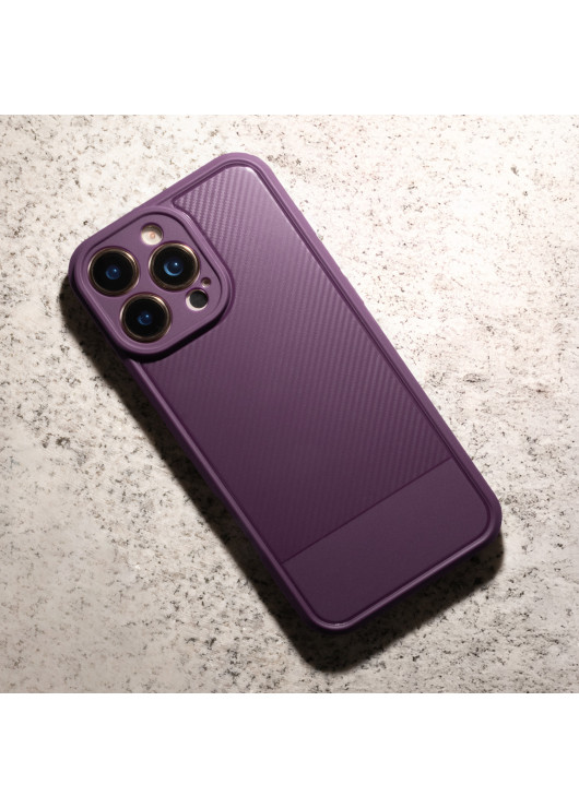 Futerał CARBON PREMIUM Xiaomi Redmi A5 Fioletowy