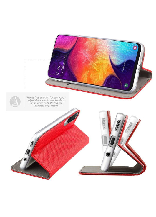 Etui Portfel Motorola G86 Czerwony
