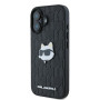 Karl Lagerfeld nakładka KLHCP16SPGKLCHPK czarna Hardcase Monogram Choupette Head Pin Apple iPhone 16 Karl Lagerfeld Czarny