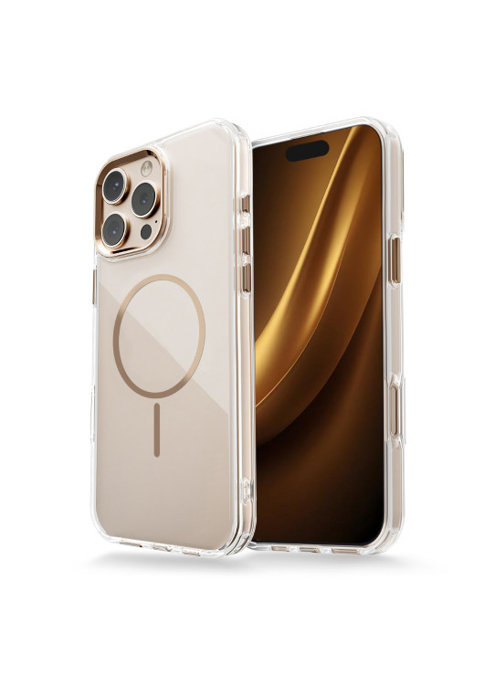 Nakładka Clear Thin Mag Apple iPhone 16 Pro Max Złoty