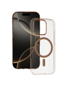 Transparent Slim Magsafe Case Apple iPhone 16 Pro Max Przezroczysto złoty