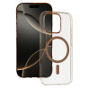 Transparent Slim Magsafe Case Apple iPhone 16 Pro Max Przezroczysto złoty