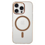 Transparent Slim Magsafe Case Apple iPhone 16 Pro Max Przezroczysto złoty