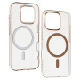 Transparent Slim Magsafe Case Apple iPhone 16 Pro Max Przezroczysto złoty