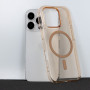Transparent Slim Magsafe Case Apple iPhone 16 Pro Max Przezroczysto złoty