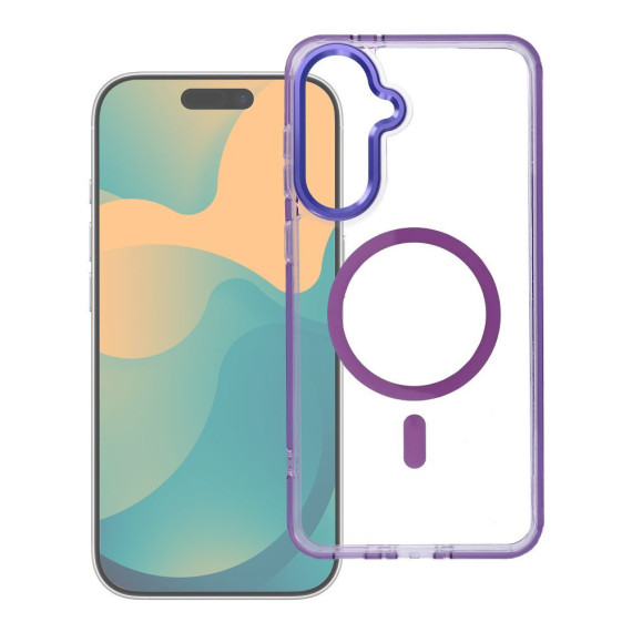 Futerał FRAME CLEAR HYBRID MAG COVER Samsung S26 Ultra Fioletowy
