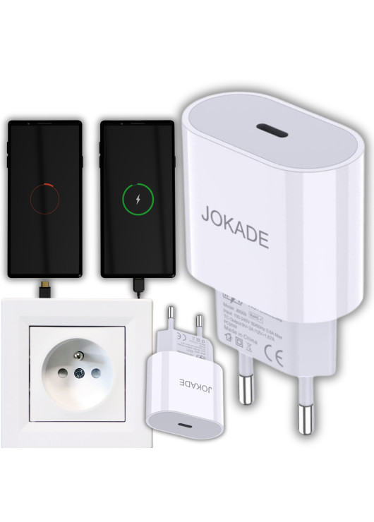 Ładowarka sieciowa PD 25W Jokade JB009 Typ C JOKADE Biały