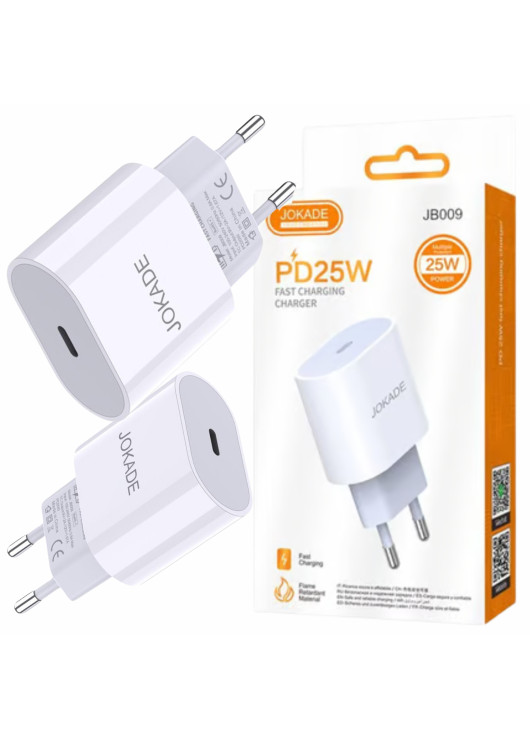 Ładowarka sieciowa PD 25W Jokade JB009 Typ C JOKADE Biały